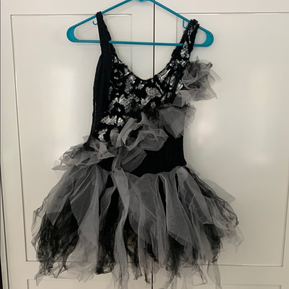 Elegant Black and Gray Costume Dress